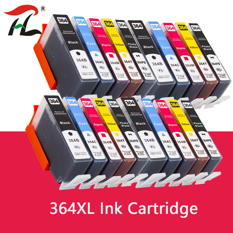 Cartucho de tinta para impresora HP 364, recambio de tinta Compatible con 364 XL, HP364, 684EE, Deskjet 3070A, 5510, 6510, B209a, C510a