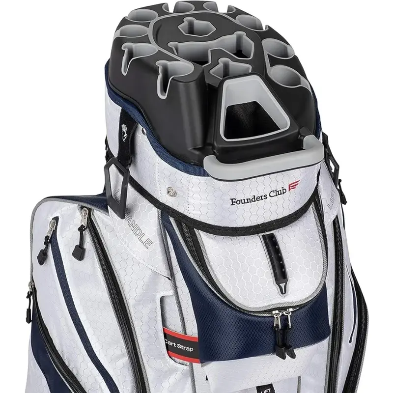 Club Premium Cart Bag Met 14 Way Organizer Divider Top