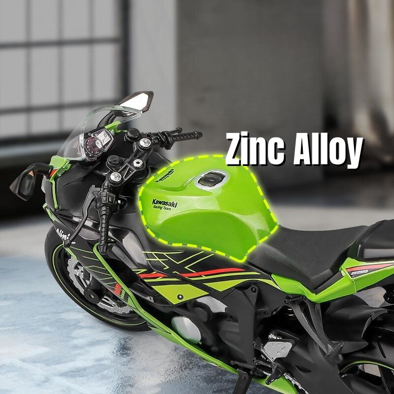 Juguete de motocicleta Kawasaki Ninja ZX-6R 1:12 RMZ City, modelo fundido a presión, Super Sport, colección en miniatura, regalo para niños, 1/12
