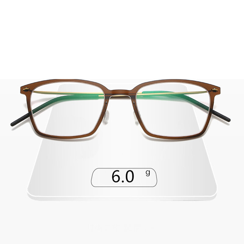 Titianium-gafas graduadas con montura para hombre y mujer, lentes de moda para miopía, hipermetropía, antiluz azul