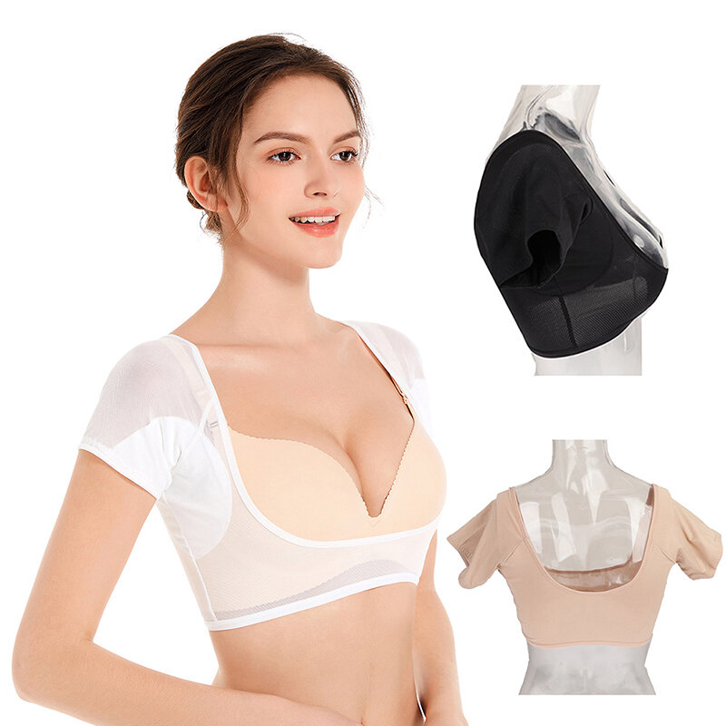 Lavável T-shirt Forma Sweat Pads para Mulheres, Desodorante de transpiração, Cuidado axila, Sweat Absorbent Pad