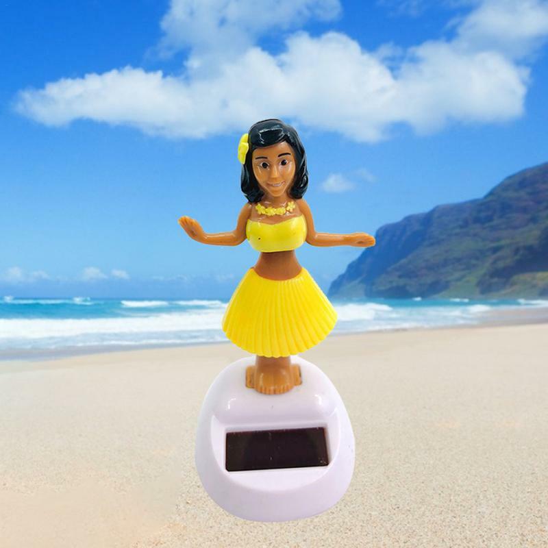 Eco-friendly Solar Bobblehead Dança Boneca Shaking Head Figurine Brinquedos Para Painel Do Carro Interior Brinquedo Educativo Para Crianças Adultos