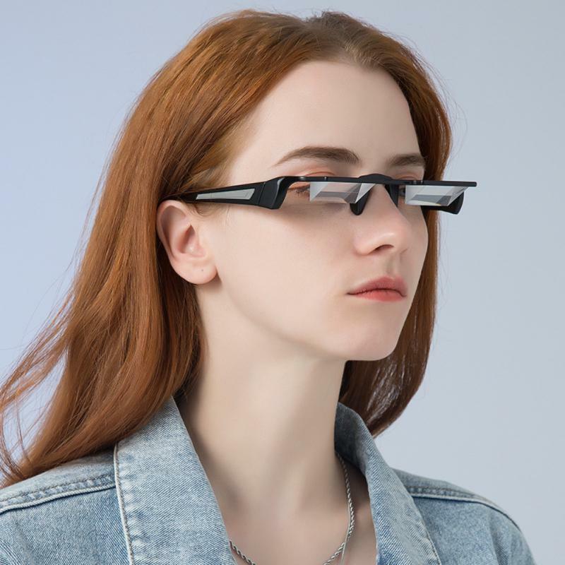 Новинка 2024, удобные очки для ленивых мужчин и женщин, Детские стеклянные линзы для чтения, забавные очки преломляющие положение лежа