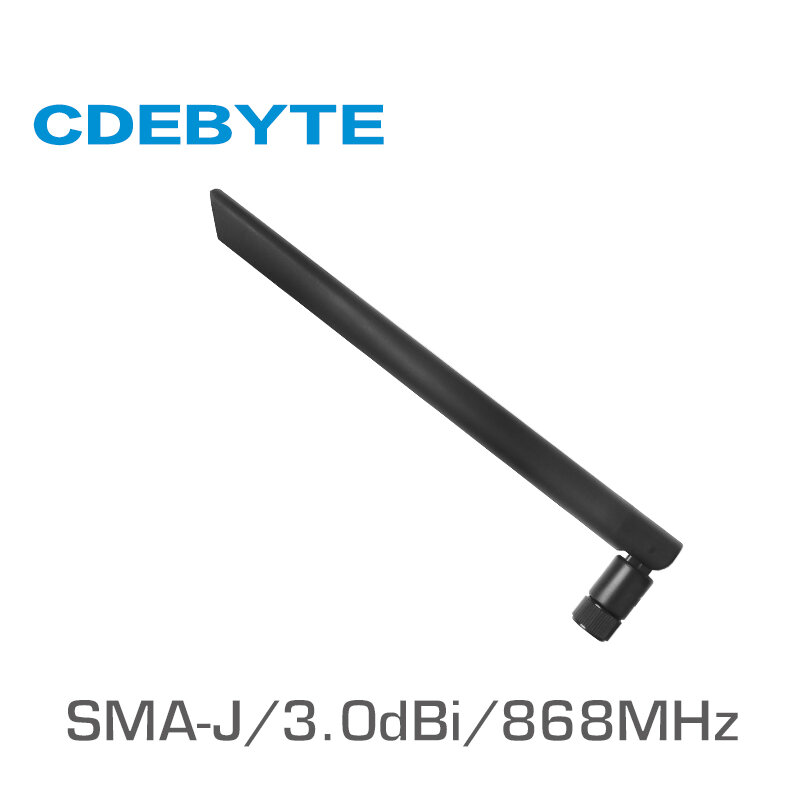 Ebyte-antena Wifi TX868-JKD-20, 868MHz, alta ganancia, 3.0dBi, SMA-J, aérea Exterior omnidireccional