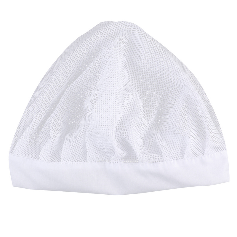 Chef Cap Cooking Kitchen Hat Service Hair Nets Cap Proof Bouffant Scrub Hats Kitchen Working Hat ( White )