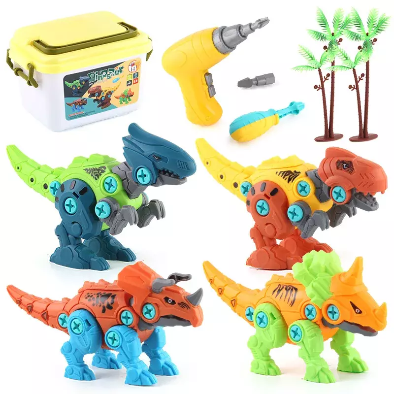 Nowe puzzle zmontowany model tyranozaura Fit transformacja dinozaur robot zabawka dla dzieci dinozaury zabawki prezent