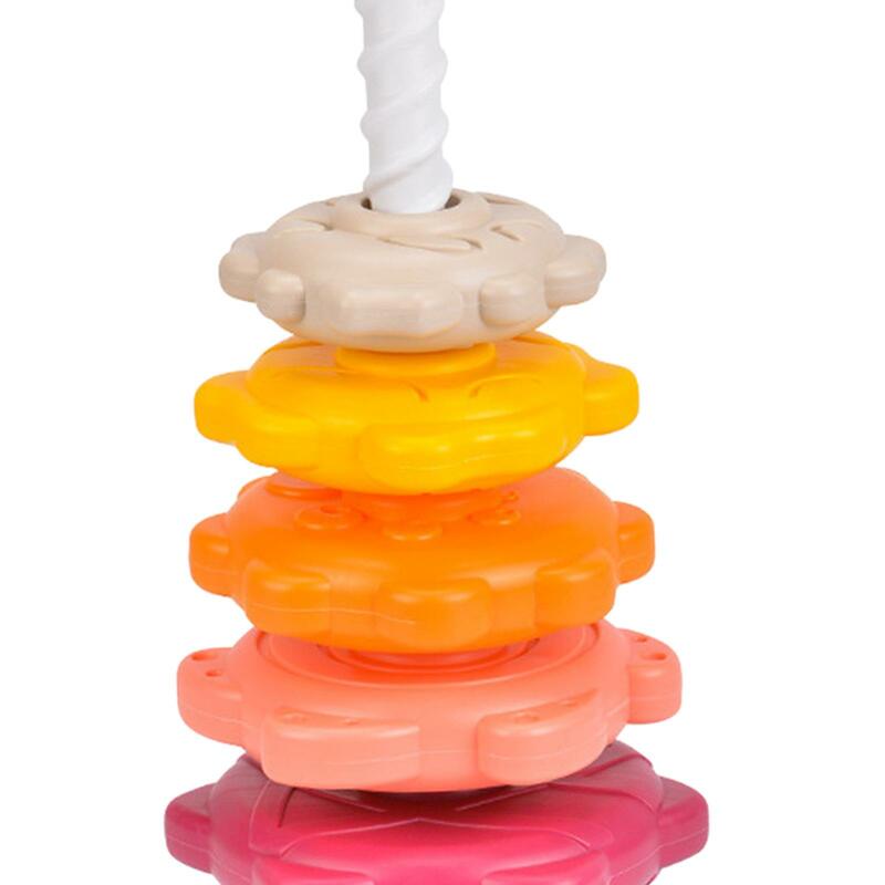 Kleurrijke Regenboog Toren Intelligentie Ontwikkeling Baby Speelgoed Zintuiglijk Speelgoed Regenboog Stapelen Speelgoed Voor Kinderen Jongen En Meisjes Kinderen Geschenken