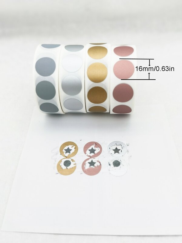 Scratch Off adesivo para jogo em casa, capa do código secreto, casamento, prata, cor rosa, branco, 16x16mm, 1000pcs