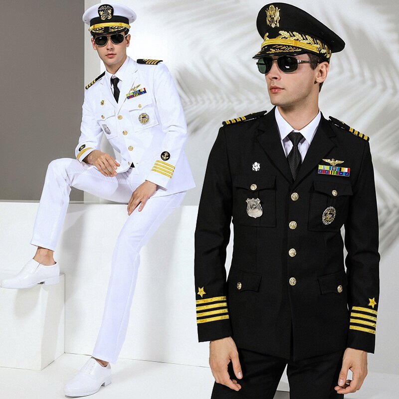 Pakaian kantor pedagang gaya AS XXXXXL setelan seragam penjaga petugas kostum setelan kostum homme mariage 2022 setelan
