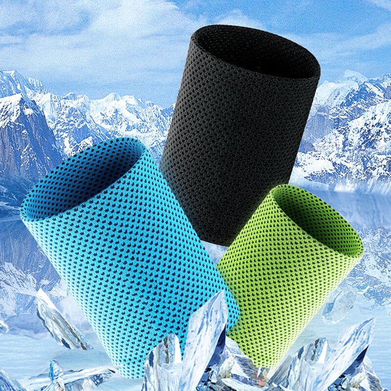 Ice InjSports-Bracelet de levage de poignet pour hommes et femmes, sensation de froid, fitness WePackage, manchette ronde, absorbant la sueur glacée, été, nouveau