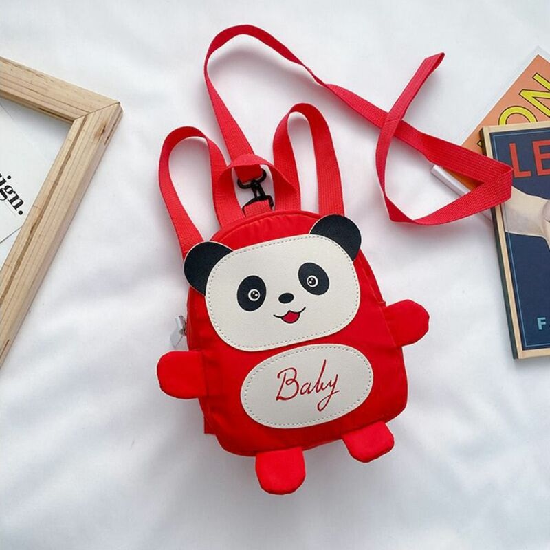 Plecak dla dzieci antyzagubiona Panda kreskówka Mini tornister dla dzieci podwójna torba na ramię tornister plecak przedszkolny malucha