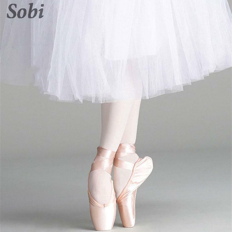 Sapatos de balé profissional para meninas, lona acetinada, sola macia, sapatos de dança ioga, sapatos de bailarina com fita