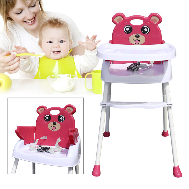 Trona para bebé, silla de comedor, mesa y silla de alimentación para bebé, asiento de plástico para niños