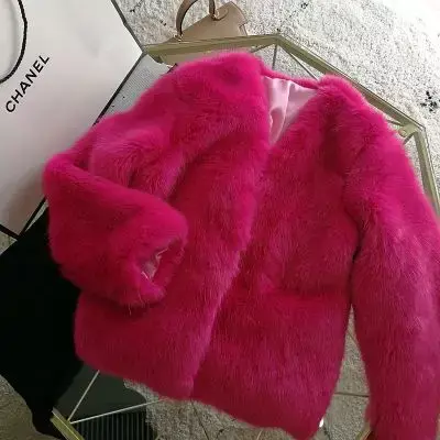 Tao Ting Li Na New Style High-end Fashion Women Faux Fur Coat S97