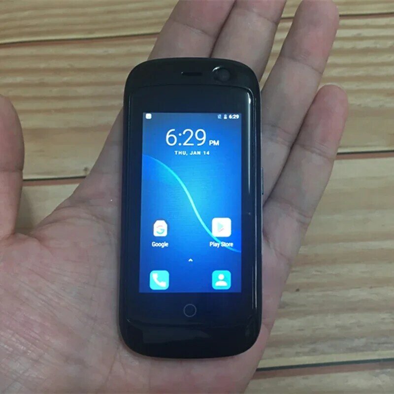 Super Mini Smartphone, 2GB de RAM, 16GB ROM, 2.45 ", Android 8.1, MTK6737 Quad Core, 8.0MP, 4G LTE, Pequeno bolso do telefone móvel