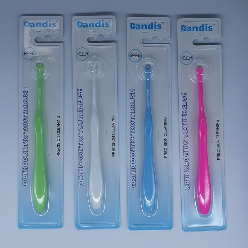 Cepillo de dientes Interdental para el cuidado de los dientes, 1 piezas, corrector de pelo suave, hilo Dental, ortodoncia