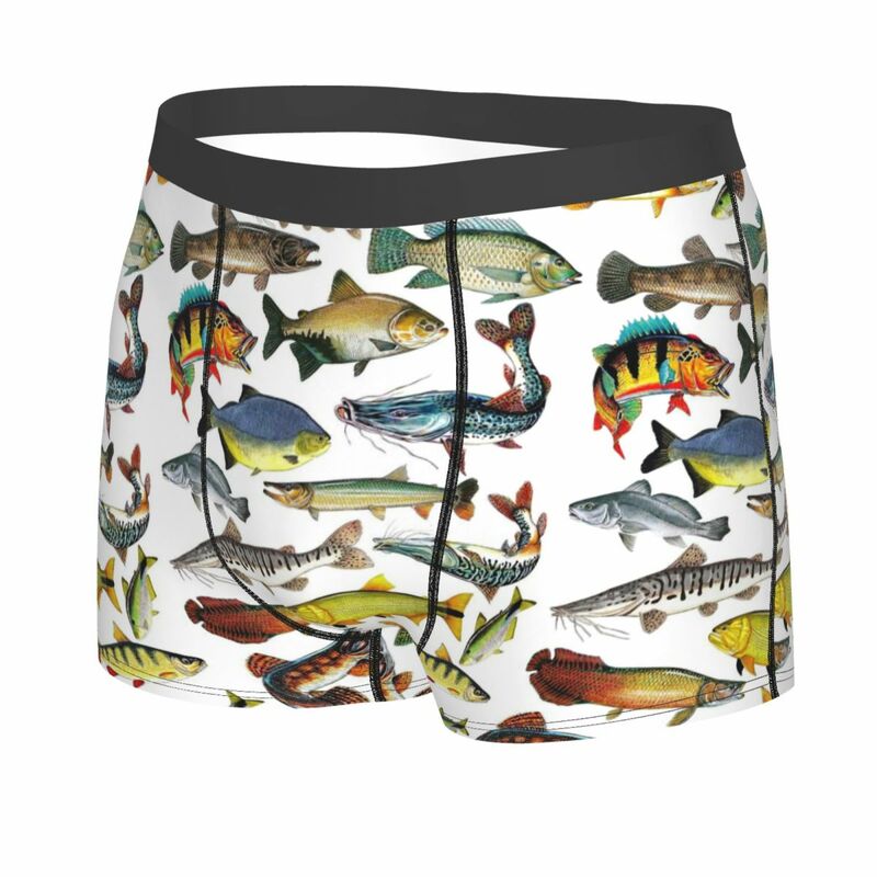 Divers caleçons colorés en forme de poisson tropical pour hommes, boxers respirants 402, shorts College en 3D, cadeaux d'anniversaire, haute qualité