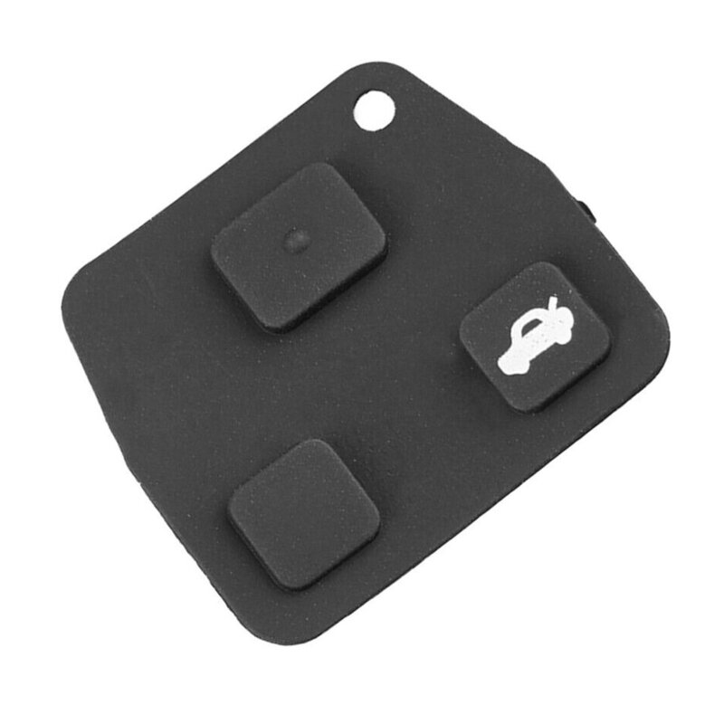 Zwarte Rubberen Pad Vervanging Voor Toyota Remote Key Fob Geschikt Voor 3 Knop Ontwerp Eenvoudige Installatie En Duurzaam Materiaal