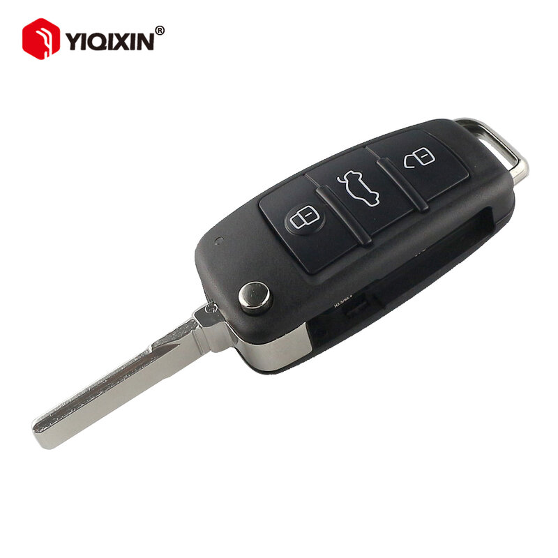 YIQIXIN 3-кнопочный Складной Дистанционный Автомобильный ключ оболочка для Audi A2 A3 A4 A6 A6L A8 Q7 TT запасной брелок для ключей