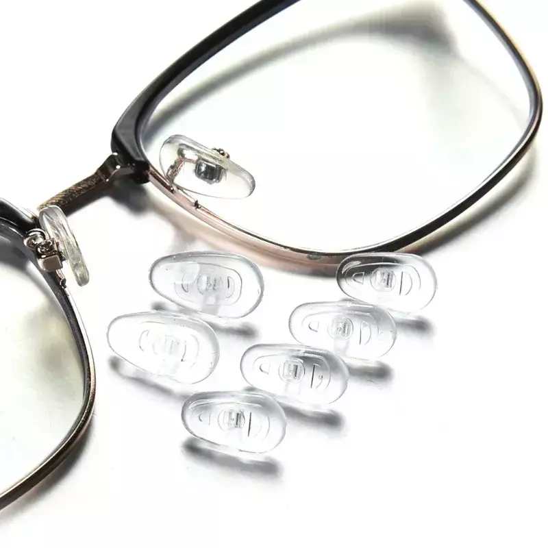 Almohadillas antideslizantes para gafas, almohadillas para gafas con soporte para la nariz, cojín de aire de silicona, cómodas, 1/30 pares