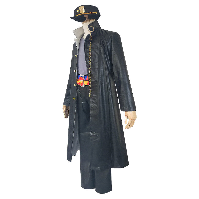 Kujo Jotaro-Disfraz de Jojo's Bizarre Adventure: Golden Wind Cos Leo Apache, conjunto de uniforme, ropa de Halloween