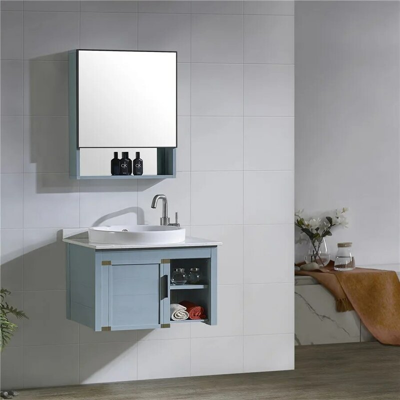 Clássico Impermeável Alumínio Pendurado Pia, Cheap Banheiro Vanity Cabinet
