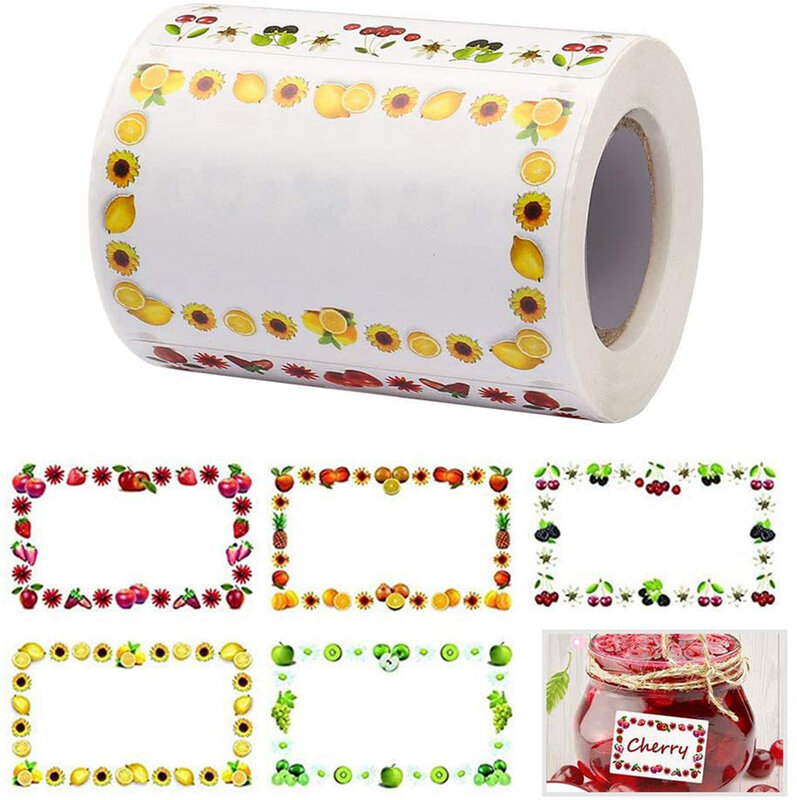 250 pezzi/rotolo adesivi colorati con nome del bordo adesivi vuoti personalizzati classificazione etichette adesivi cancelleria per bambini