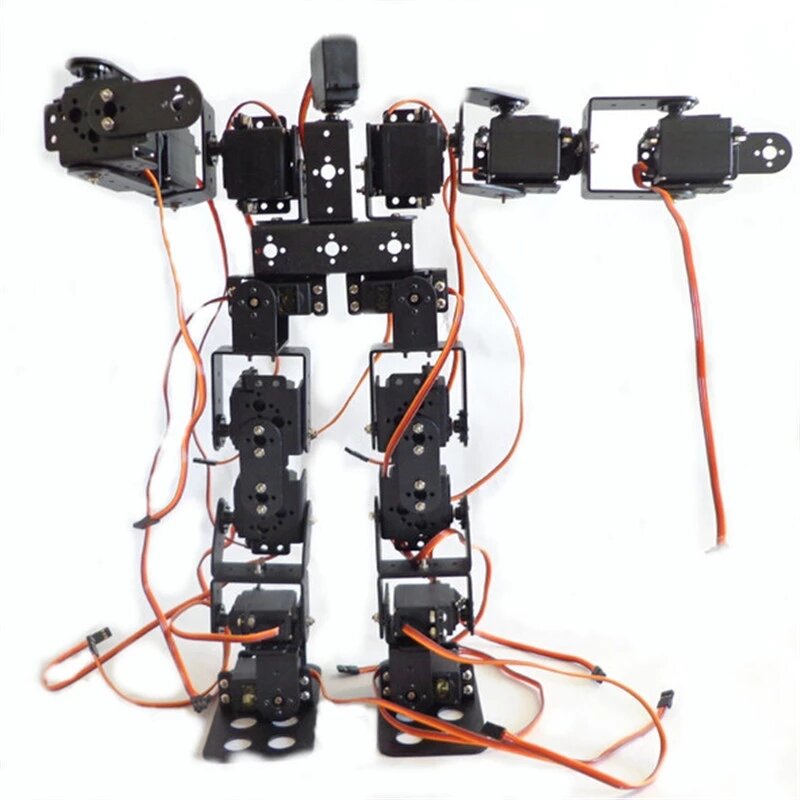 17 DOF Biped Robot Educational Robot Kit 17 gradi di libertà umanoide Robot Walking con Servo MG996 Kit fai da te programmabile