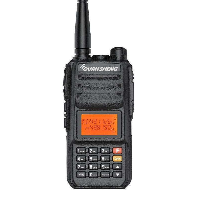 QUANSHENG-walkie-talkie de doble etapa, dispositivo de mano de alta potencia, color negro King Kong, TG-UV2PLUS, UV, 10W