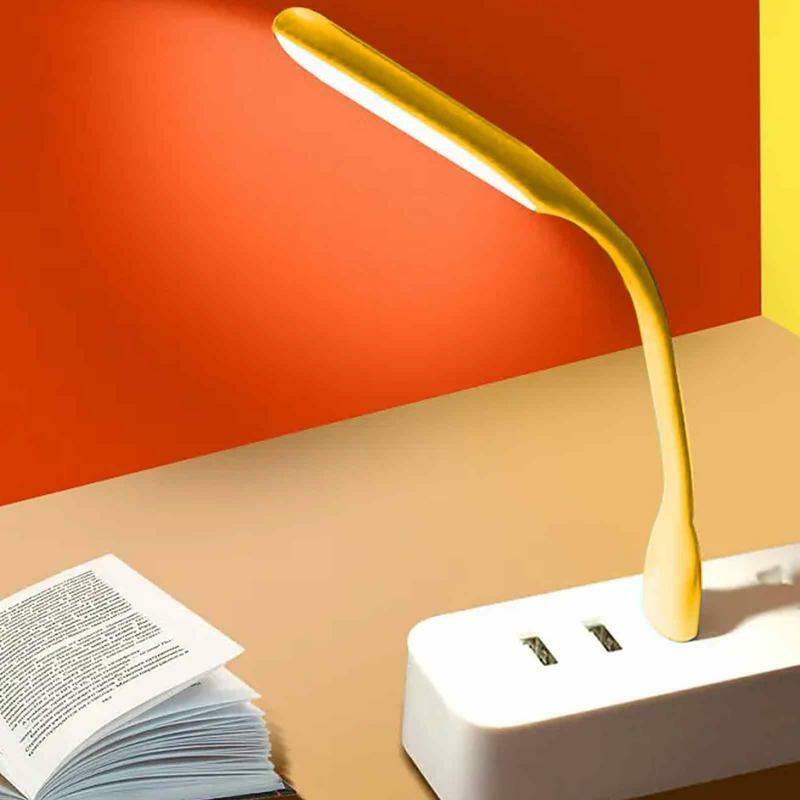 Lampu LED USB Lampu Baca Buku Portabel Lampu USB Mini Lampu Penglihatan Lipat untuk Power Bank Laptop Notebook PC