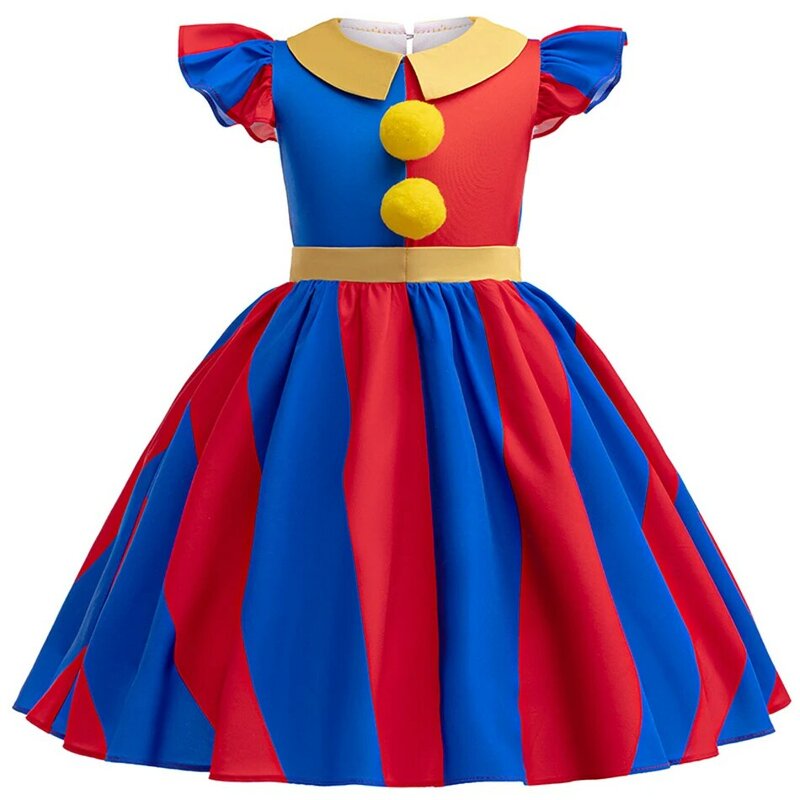 Удивительный цифровой цирковой костюм для косплея, детское платье, платье для Хэллоуина, цирковой помани, платье для дня рождения, платье для маленьких девочек, женское платье