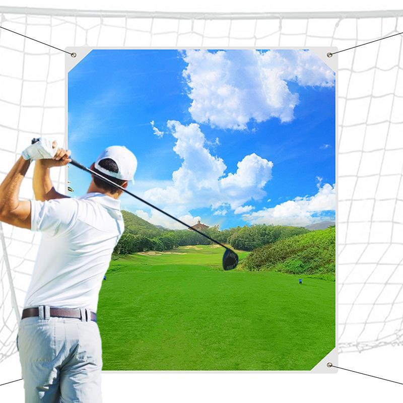 Golf Ball Hitting Screens Outdoor Baseball Training Cloth Low Noise Golf Practice Aid And Training Aid For Indoor Backyard