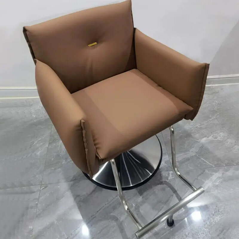 Luksusowy krzesło do salonu fryzjerski nowoczesny przenośny Salon fryzjerski krzesło do salonu fryzjerski wyposażenie krzesło obrotowe meble Cadeira