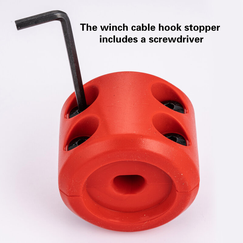 Stopper kabel Winch Essential Offroad ATV UTV, aksesori untuk melindungi otomatis Universal tali Anda dengan dudukan yang nyaman ini