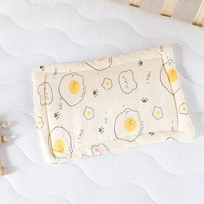 Baby Multifunctional Pillow Made of Pure Cotton Breathable Lightweight Sweat Absorbing Suitable for Home Daycare and Travel Use