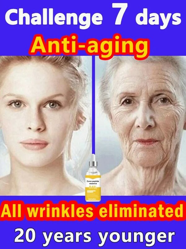 Anti-Envelhecimento e Anti-Enrugamento Soro Facial, Remover linhas finas rugas, Em torno dos olhos, Pés de galinha, Enrugamento do pescoço, Eficaz