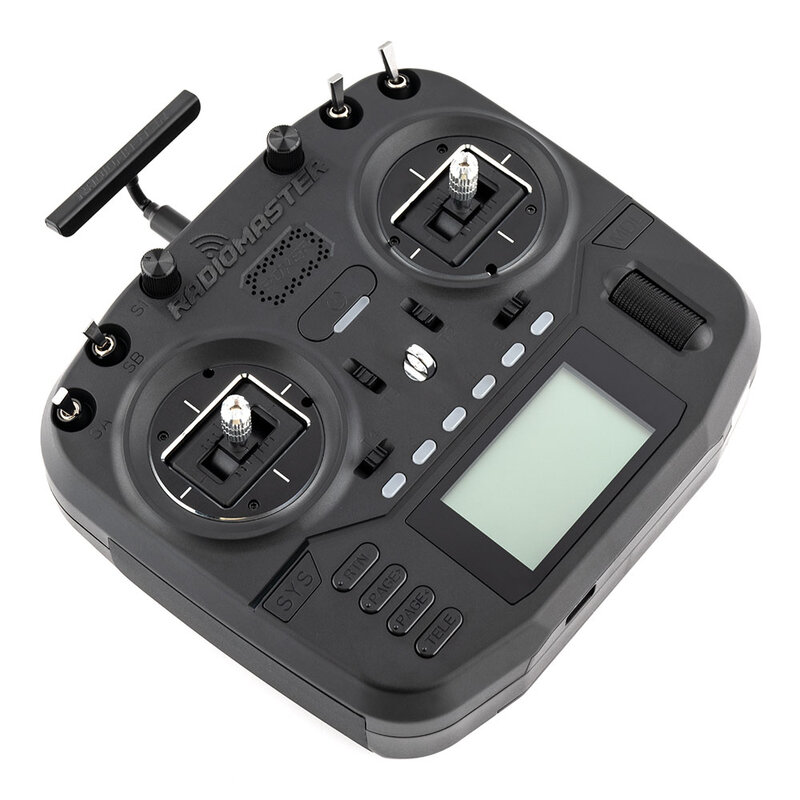 RadioMaster Boxer 2.4G 16ch Hall Gimbal Pemancar Remote Control ELRS 4in1 CC2500 Mendukung EDGETX dengan Baterai Lipo untuk Drone RC
