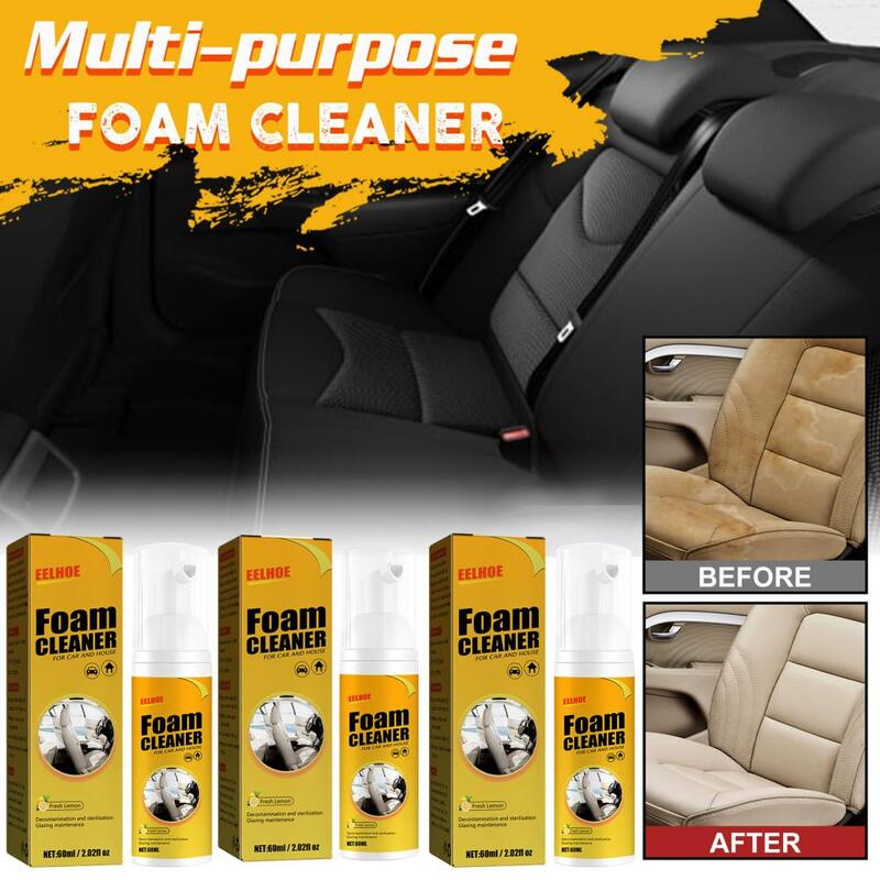 Convenient Foam Cleaner Stain Removal Leather Cleaner Anti-aging Car Interior Decontamination Seat Foam Cleaner  Rust Remover