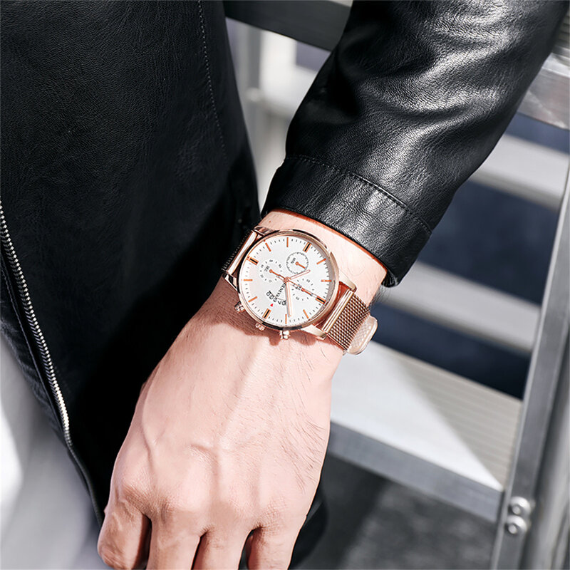 Zegarki luksusowe dla kobiet ze stali nierdzewnej stalowy pasek zegarek kwarcowy na rękę zegarki moda okrągła tarcza na co dzień zegarki na rękę dla mężczyzn kobiety zegar