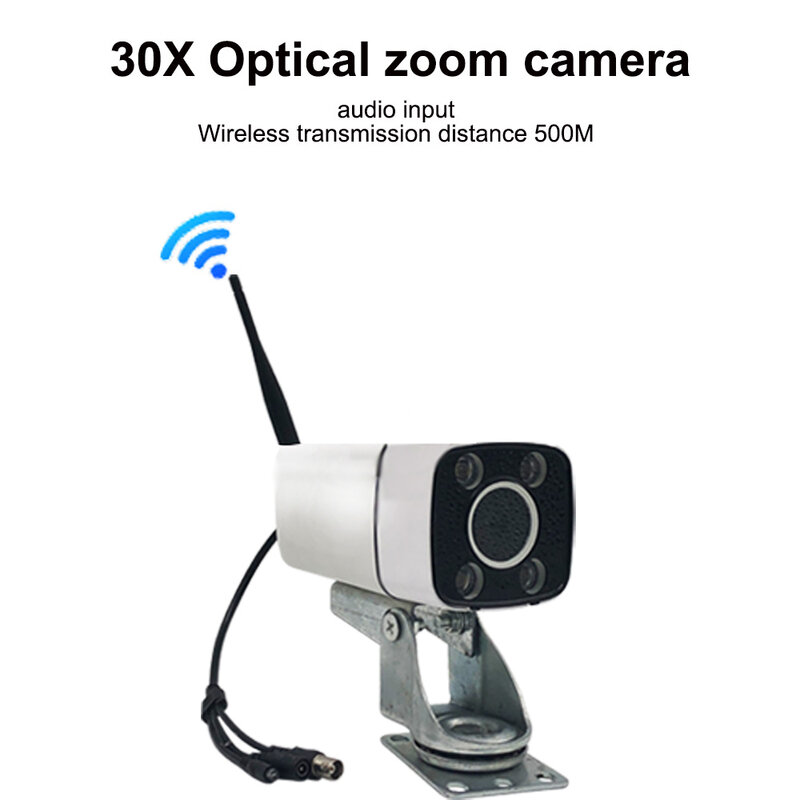 Bezprzewodowa kamera monitorująca z dźwigiem Wzmocnienie z zoomem wieżowym obsługuje odbiornik dotykowy Zoom o wysokiej rozdzielczości Duży