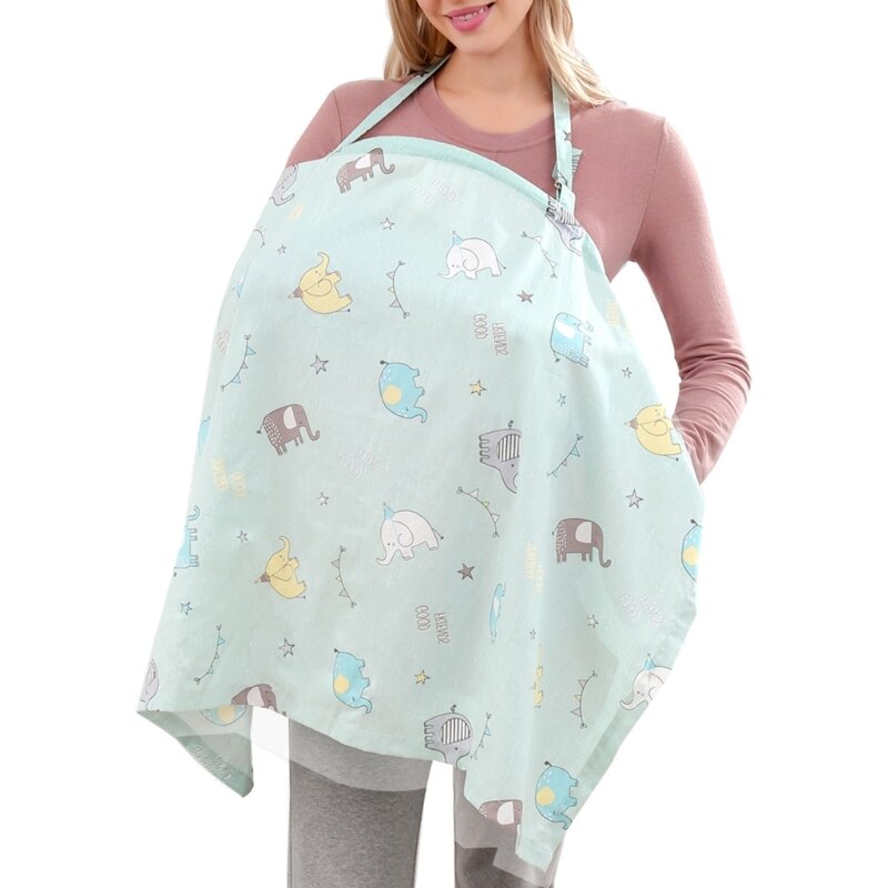 Stylish Breastfeeding Nursing Cover Spring Summer Breathable Privacy Nursing Apron Breast Feeding Cover for Mother