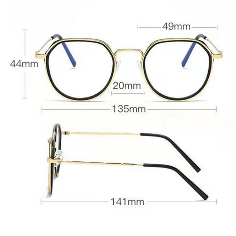 1 stücke Platz Brillen Transparent Computer Gläser Rahmen Frauen Männer Anti Blau Licht Blockieren Gläser Optische Spektakel Brillen