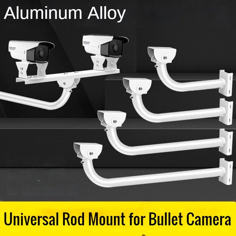 Aluminium Universele Holding Rod Beugel Cctv Camera Montage Verticale Paal Mount Twin Camera Ondersteuning Dubbele Camera Mount Mount