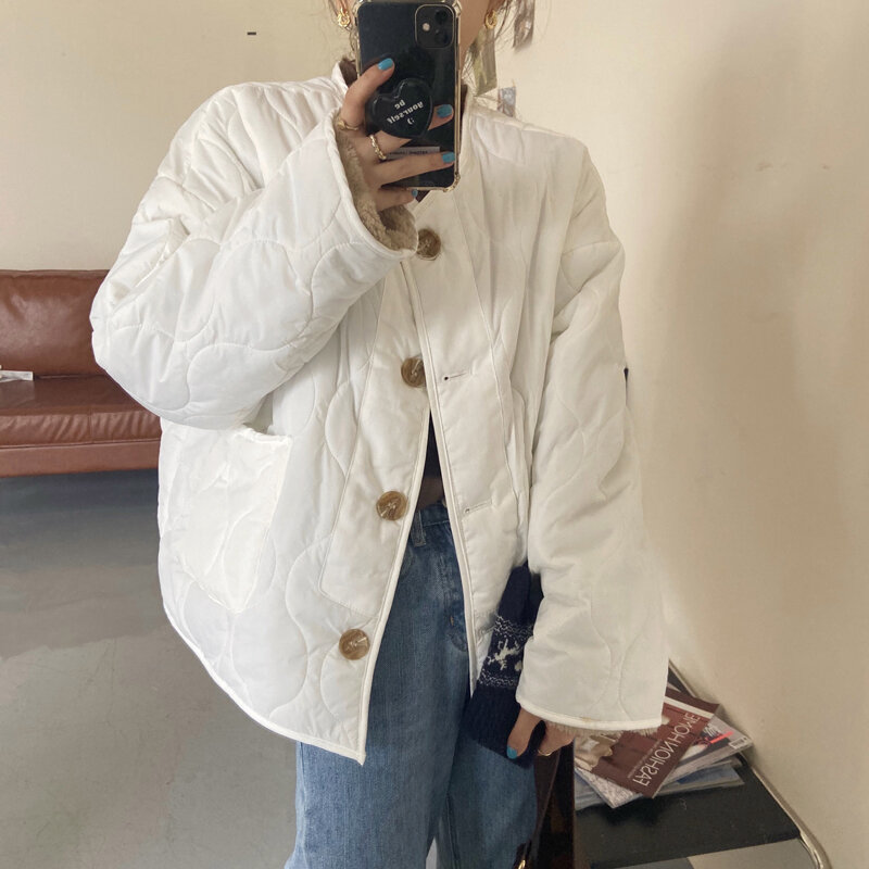 Arazooyi-casaco feminino de peito único, jaqueta casual solta, outwear feminino de manga longa, tops elegantes, monocromáticos, novo, inverno, 2023