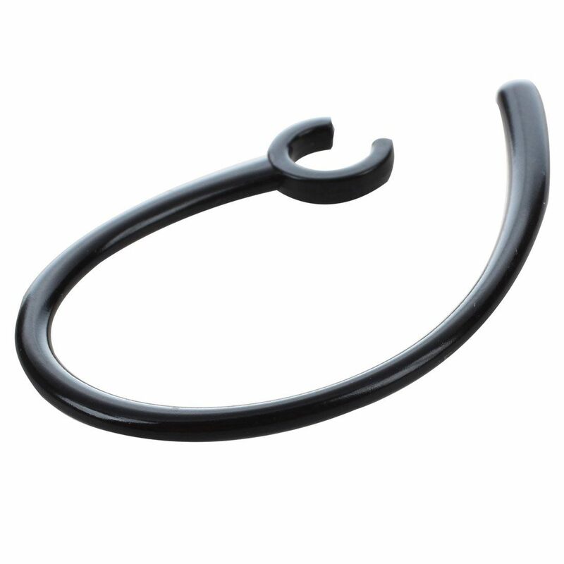 3 buah Earhook plastik hitam lubang 5.5Mm Handfree untuk Earphone Bluetooth