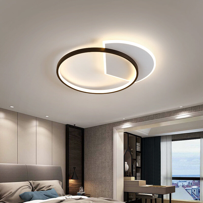 Plafonnier LED au design moderne, luminaire décoratif d'intérieur, idéal pour une chambre à coucher, un salon, une salle à manger, un couloir ou un balcon