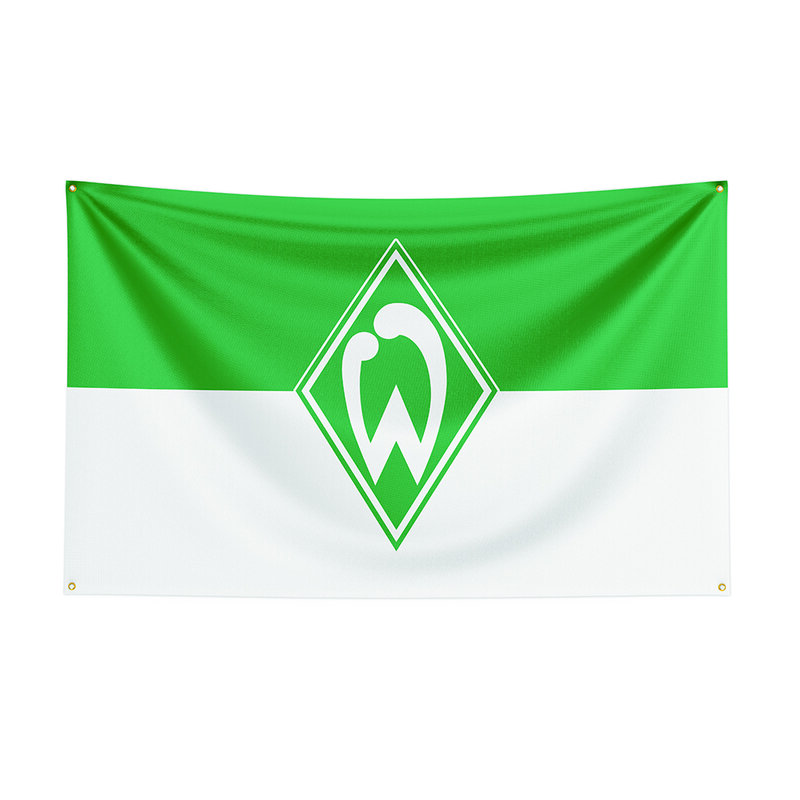 Poliéster Printed Racing Sport Banner, Decoração, Bandeira, Decoração, 3x5, SV Werder, Teen, Fl
