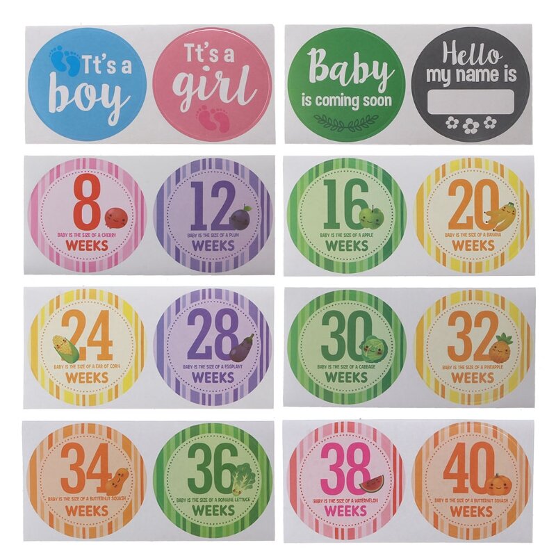 Stiker Kehamilan Kartu Usia Bayi Tonggak Bayi Kartu Foto Bayi Foto Bayi Baru Lahir
