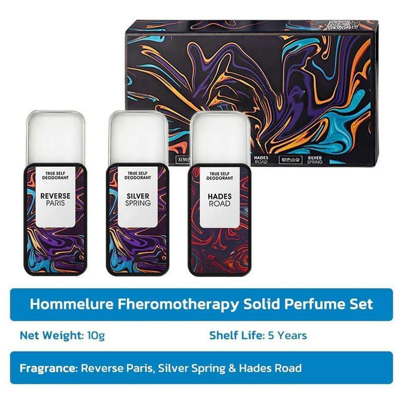 Solid Balm profumi freschi per uomo e donna fragranze portatili Set di profumi venduti a lunga durata deodoranti antitraspiranti