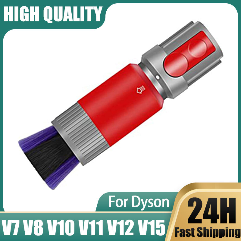 Scratch-free Dusting Brush Compatible with Dyson V7 V8 V10 V11 V12 V15 Vacuum Cleaners Self-cleaning Soft Bristles